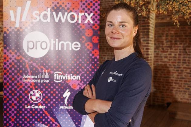 Cycling, Tour of Flanders, Lotte Kopecky Press event