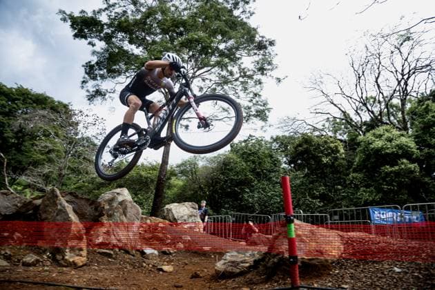 Whoop UCI Mountain Bike World Series Araxá ARAXÁ, MG - 03.04.2025: WHOOP UCI MOUNTAIN BIKE WORLD SERIES ARAXÁ - ARAXÁ, MG, 04 03 2025: Nino Schurter on the first day of training in Araxá for the 1st stage of the WHOOP UCI Mountain Bike World Series 2025, ARAXÁ, Minas Gerais, Thursday. (Photo: Gabriel Lima Fotoarena) x2716038x  GabrielxLima