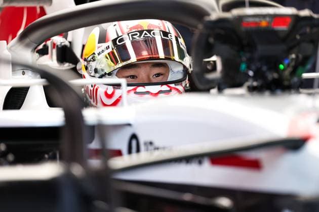 F1 Grand Prix Of Japan - Practice Yuki Tsunoda of Japan and Oracle Red Bull Racing appears in the garage during practice ahead of the F1 Grand Prix of Japan at Suzuka Circuit in Suzuka, Japan, on April 4, 2025. Suzuka Mie Japan  Copyright: xPaddockerx originalFilename:paddocker-f1grandp250404_npVoS.jpg