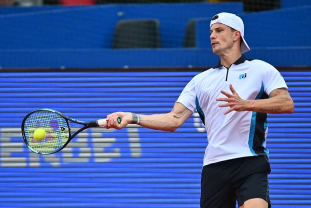 Christopher O Connell vs Marton Fucsovics, Tiriac Open Marton Fucsovics of Hungary in action against Christopher O Connell of Australia during the Tiriac Open game in Bucharest, Romania April 04, 2025. Alex Nicodim Imago Images Copyright: xAlexxNicodimx