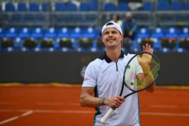 Christopher O Connell vs Marton Fucsovics, Tiriac Open Marton Fucsovics of Hungary in action against Christopher O Connell of Australia during the Tiriac Open game in Bucharest, Romania April 04, 2025. Alex Nicodim Imago Images Copyright: xAlexxNicodimx
