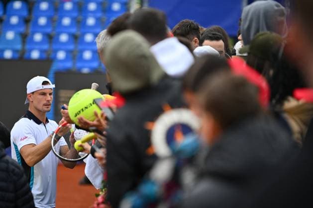 Christopher O Connell vs Marton Fucsovics, Tiriac Open Marton Fucsovics of Hungary in action against Christopher O Connell of Australia during the Tiriac Open game in Bucharest, Romania April 04, 2025. Alex Nicodim Imago Images Copyright: xAlexxNicodimx