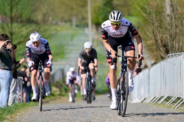 Ronde van Vlaanderen 2025 Training Session OUDENAARDE, BELGIUM - April 4 : Politt Nils (GER) of UAE Team Emirates - XRG pictured during a training session prior to the 109th edition of the Ronde van Vlaanderen, an UCI World Tour cycling race for Men Elite with start in Bruges and finish in Oudenaarde after 268,9 km on April 4, 2025 in Oudenaarde, Belgium, 04 04 2025 ( Motordrier Kenny Verfaillie - Oudenaarde Belgium  Copyright: xNicoxVereeckenx