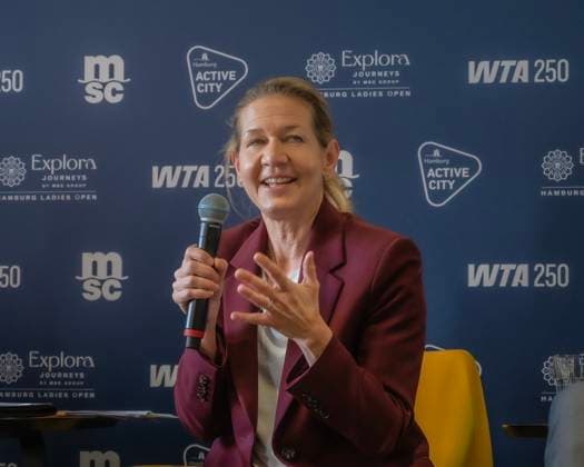 MSC Hamburg Ladies Open 2025 Tournament Director Sandra Reichel at the PK for the ladies tournament Â