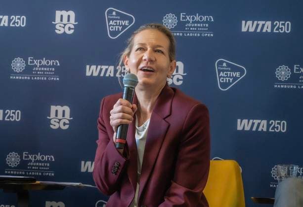 MSC Hamburg Ladies Open 2025 Happy Tournament Director Sandra Reichel at the PK for the Ladies Tournament Â