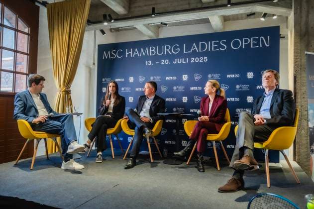 Tennis, WTA tournament in Hamburg, Press conference
