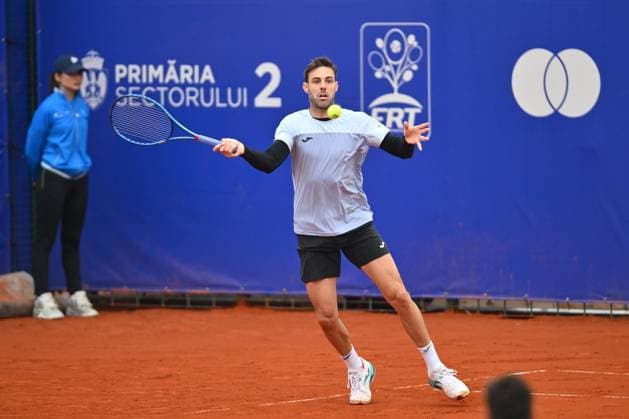 Tiriac Open, Jakob Schnaitter, Mark Wallner, Sander Gille, Jan Zielinski Marcel Granollers of Spain and Horacio Zeballos of Argentina in action against Robin Haase of Netherlands and Hendrik Jebens of Germany during the Tiriac Open game in Bucharest, Romania April 04, 2025. Alex Nicodim Imago Images Copyright: xAlexxNicodimx