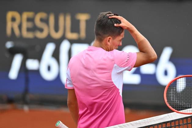 Tiriac Open, tennis, tenis, open, bucharest, sebastian baez, francisco comesana Sebastian Baez of Argentina in action against Francisco Comesana of Argentina during the Tiriac Open game in Bucharest, Romania, April 04, 2025. Alex Nicodim Imago Images Copyright: xAlexxNicodimx