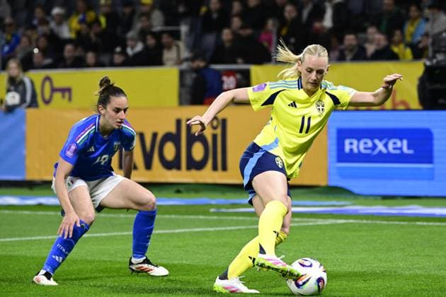 Football, Women, Nations League, Sweden - Italy