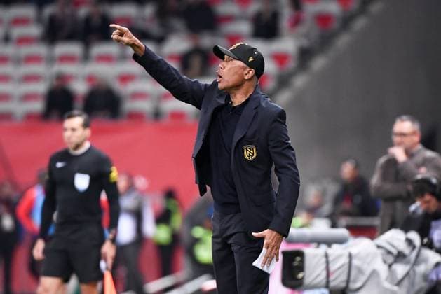 OGC Nice v FC Nantes - Ligue 1 McDonald s 2024 2025 Antoine KOMBOUARE (Entraineur Nantes FCN) during the Ligue 1 McDonald s match between Nice and Nantes on April 4, 2025 at Allianz Riviera in Nice, France. Nice France  Copyright: xFEPx 776305186