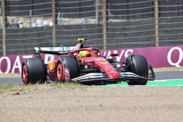 The Japanese Grand Prix In Suzuka, Third Practice Session Ferrari driver Lewis Hamilton drives on track during the third practice session for the Japanese Grand Prix on April 5. SUzuka Japan  Copyright: xYusukexHaradax originalFilename:harada-notitle250405_nppVs.jpg