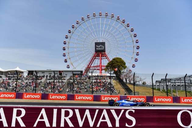 The Japanese Grand Prix In Suzuka, Third Practice Session Williams driver Alexander Albon drives on track during the third practice session for the Japanese Grand Prix on April 5. SUzuka Japan  Copyright: xYusukexHaradax originalFilename:harada-notitle250405_npMU2.jpg
