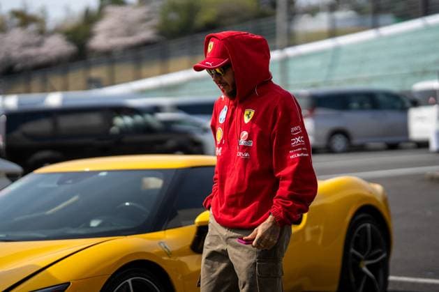 Lewis Hamilton at Formula 1 Japanese Grand Prix - GP Free Practice 1 and 2 - Suzuka Lewis Hamilton (Gbr) Of Scuderia Ferrari 44 during the Formula 1 Lenovo Japanese Grand Prix 2025 on Saturday at the Suzuka International Circuit, Suzuka, Japan on April 5, 2025. Photo by Antoine Lapeyre ABACAPRESS.COM Suzuka Japan  Copyright: xLapeyrexAntoine ABACAx