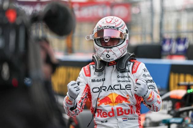 F1 Grand Prix Of Japan - Qualifying Max Verstappen of the Netherlands and Oracle Red Bull Racing celebrates his pole in the parc ferme during Qualifying ahead of the F1 Grand Prix of Japan at Suzuka Circuit in Suzuka, Japan, on April 5, 2025. Suzuka Mie Japan  Copyright: xPaddockerx originalFilename:paddocker-f1grandp250405_npMTy.jpg