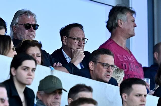 05 04 2025, xfux, Fussball 2 Bundesliga, SV Darmstadt 98 SpVgg Greuther Fuerth v l Präsident Praesident Klaus Ruediger Rüdiger Fritsch SV Darmstadt 98 DFL DFB REGULATIONS PROHIBIT ANY USE OF PHOTOGRAPHS as IMAGE SEQUENCES and or QUASI VIDEO Licensing of this image to and or by SV Darmstadt 1898 e V and subsidiaries is not permitted No release of or sale to SV Darmstadt 1898 e V Darmstadt