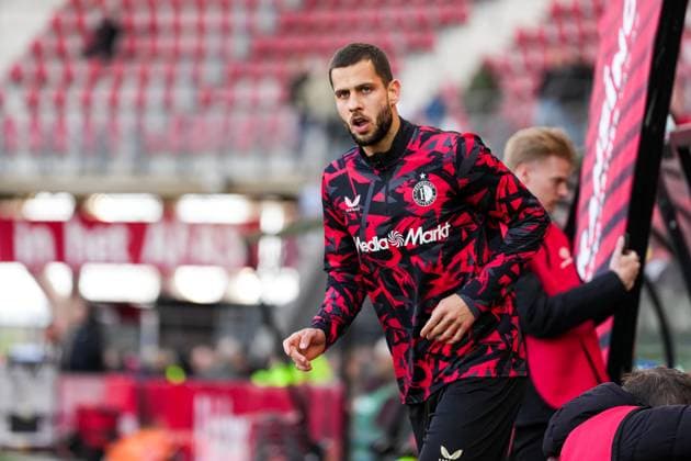 Eredivisie: AZ Alkmaar v Feyenoord Alkmaar - David Hancko of Feyenoord during the twenty-eight round of the 2024 2025 Eredivisie season. The match is set between AZ Alkmaar and Feyenoord at AFAS Stadion on 5 April 2025 in Alkmaar, The Netherlands. Copyright: xYannickxVerhoevenx