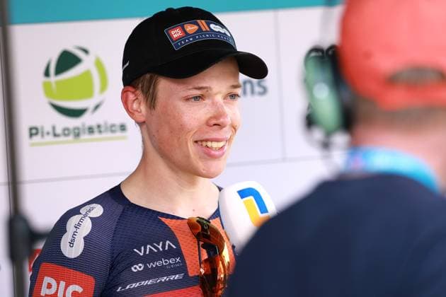 Eijsden, 05-04-2025, cycling, Volta NXT Classic 2025, men, Frank van den Broek in 2nd place Volta NXT Classic 2025, Men  x28610491x Copyright: