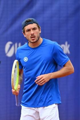 Tiriac Open 2025 - Bucharest ATP, Tennis Herren 250 Jakob Schnaitter and Mark Wallner of Germany play against Sander Gille and Jan Zielinski of Poland during the Tiriac Open doubles match in Bucharest, Romania, on April 4, 2025. Bucharest Romania  Copyright: xAlexxNicodimx originalFilename:nicodim-tiriacop250405_npoQu.jpg