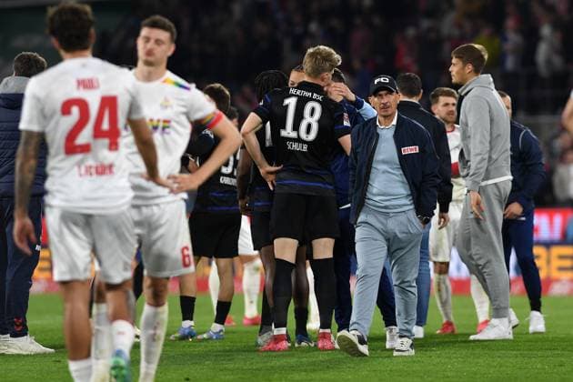 Coach Gerhard Struber 1 FC Koeln disappointed during the 2 Bundesliga match between 1 FC Köln and Hertha BSC Berlin at RheinEnergieStadion on April 05, 2025 in Cologne, Germany Photo by Ralf Treese DeFodi Images Trainer Gerhard Struber 1 FC Koeln looks dejected during the 2 Bundesliga match between 1 FC Köln and Hertha BSC Berlin at RheinEnergieStadion on April 5, 2025 in Cologne, Germany Photo by Ralf Treese DeFodi Images DFB DFL REGULATIONS PROHIBIT ANY USE OF PHOTOGRAPHS AS IMAGE SEQUENCES AND OR QUASI VIDEO Photo by Ralf Treese DeFodi Images