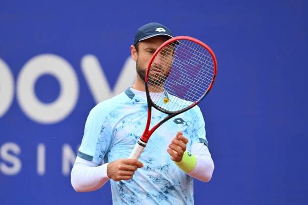 Tiriac Open 2025 - Bucharest ATP, Tennis Herren 250 Sander Gille of Belgium and Jan Zielinski of Poland play against Jakob Schnaitter and Mark Wallner of Germany during the Tiriac Open doubles match in Bucharest, Romania, on April 4, 2025. Bucharest Romania  Copyright: xAlexxNicodimx originalFilename:nicodim-tiriacop250405_npI3z.jpg