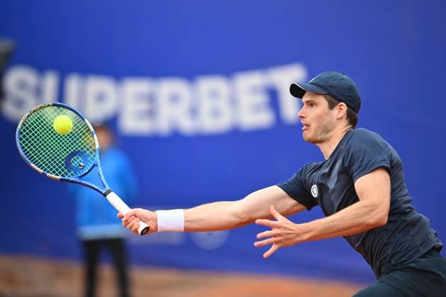 Tiriac Open 2025 - Bucharest ATP, Tennis Herren 250 Jakob Schnaitter and Mark Wallner of Germany play against Sander Gille and Jan Zielinski of Poland during the Tiriac Open doubles match in Bucharest, Romania, on April 4, 2025. Bucharest Romania  Copyright: xAlexxNicodimx originalFilename:nicodim-tiriacop250405_nplEh.jpg