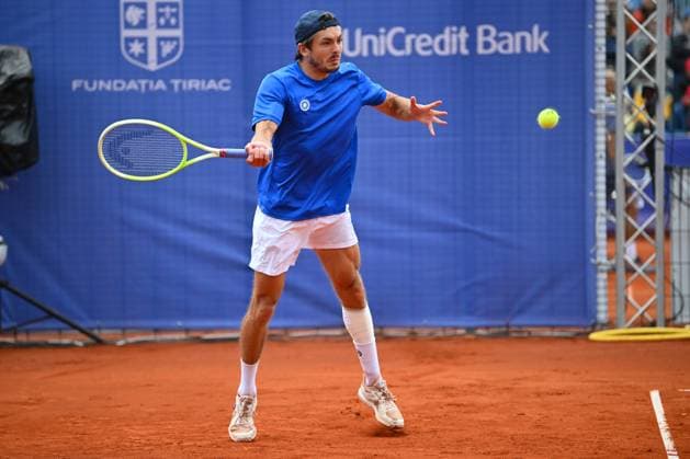 Tiriac Open 2025 - Bucharest ATP, Tennis Herren 250 Jakob Schnaitter and Mark Wallner of Germany play against Sander Gille and Jan Zielinski of Poland during the Tiriac Open doubles match in Bucharest, Romania, on April 4, 2025. Bucharest Romania  Copyright: xAlexxNicodimx originalFilename:nicodim-tiriacop250405_npXq1.jpg