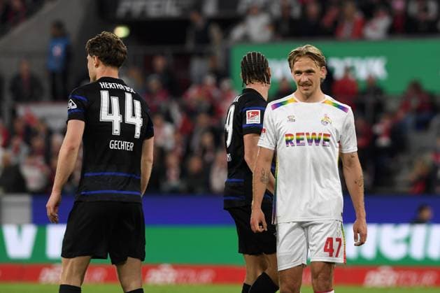 Mathias Olesen 1 FC Koeln looks on during the 2 Bundesliga match between 1 FC Köln and Hertha BSC Berlin at RheinEnergieStadion on April 05, 2025 in Cologne, Germany Photo by Ralf Treese DeFodi Images Mathias Olesen 1 FC Koeln looks on during the 2 Bundesliga match between 1 FC Köln and Hertha BSC Berlin at RheinEnergieStadion on April 5, 2025 in Cologne, Germany Photo by Ralf Treese DeFodi Images DFB DFL REGULATIONS PROHIBIT ANY USE OF PHOTOGRAPHS AS IMAGE SEQUENCES AND OR QUASI VIDEO Photo by Ralf Treese DeFodi Images