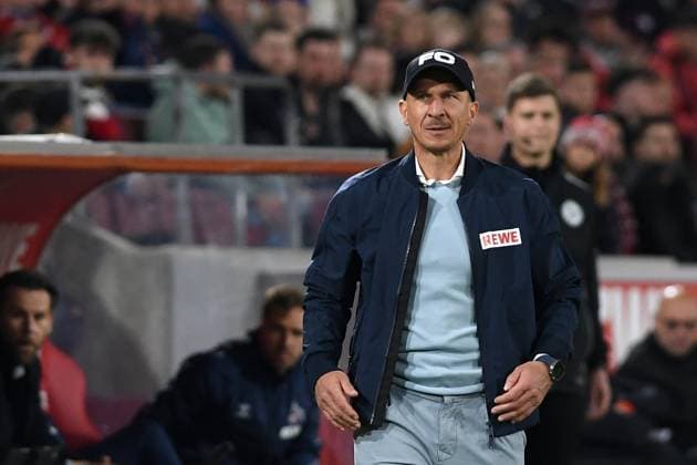 Trainer Gerhard Struber 1 FC Koeln looks on during the 2 Bundesliga match between 1 FC Köln and Hertha BSC Berlin at RheinEnergieStadion on April 05, 2025 in Cologne, Germany Photo by Ralf Treese DeFodi Images Trainer Gerhard Struber 1 FC Koeln looks on during the 2 Bundesliga match between 1 FC Köln and Hertha BSC Berlin at RheinEnergieStadion on April 5, 2025 in Cologne, Germany Photo by Ralf Treese DeFodi Images DFB DFL REGULATIONS PROHIBIT ANY USE OF PHOTOGRAPHS AS IMAGE SEQUENCES AND OR QUASI VIDEO Photo by Ralf Treese DeFodi Images