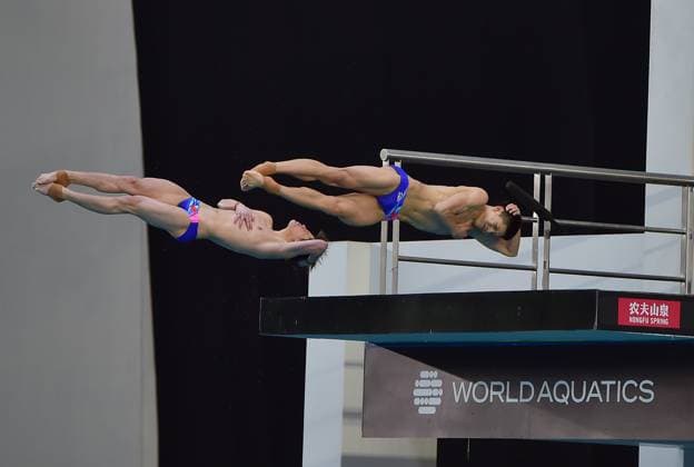 Water jumping, WC in Guadalajara, Mexico