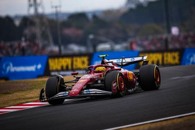 F1 - JAPANESE GRAND PRIX 2025 44 HAMILTON Lewis (gbr), Scuderia Ferrari SF-25, action during the Formula 1 Lenovo Japanese Grand Prix 2025, 3rd round of the 2025 FIA Formula One World Championship, WM, Weltmeisterschaft from April 4 to 6, 2025 on the Suzuka Circuit, in Suzuka, Japan - SuzukaJapan  Copyright: xEricxAlonsox
