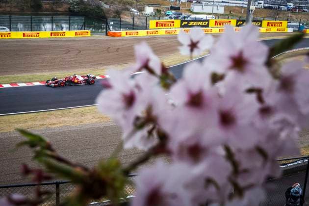 F1 - JAPANESE GRAND PRIX 2025 16 LECLERC Charles (mco), Scuderia Ferrari SF-25, action during the Formula 1 Lenovo Japanese Grand Prix 2025, 3rd round of the 2025 FIA Formula One World Championship, WM, Weltmeisterschaft from April 4 to 6, 2025 on the Suzuka Circuit, in Suzuka, Japan - SuzukaJapan  Copyright: xFLORENTxGOODENx