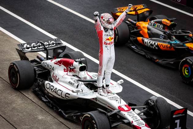 Sport Bilder des Tages F1 - JAPANESE GRAND PRIX 2025 VERSTAPPEN Max (ned), Red Bull Racing RB21, portrait during the Formula 1 Lenovo Japanese Grand Prix 2025, 3rd round of the 2025 FIA Formula One World Championship, WM, Weltmeisterschaft from April 4 to 6, 2025 on the Suzuka Circuit, in Suzuka, Japan - SuzukaJapan  Copyright: xANTONINxVINCENTx