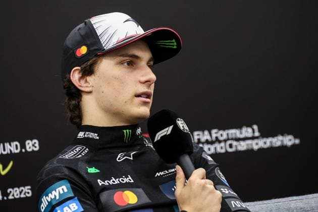 F1 - JAPANESE GRAND PRIX 2025 PIASTRI Oscar (aus), McLaren F1 Team MCL39, portrait press conference, PK, Pressekonferenz during the Formula 1 Lenovo Japanese Grand Prix 2025, 3rd round of the 2025 FIA Formula One World Championship, WM, Weltmeisterschaft from April 4 to 6, 2025 on the Suzuka Circuit, in Suzuka, Japan - SuzukaJapan Copyright: xEricxAlonsox