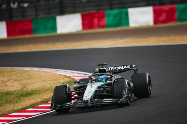 F1 - JAPANESE GRAND PRIX 2025 63 RUSSELL George (gbr), Mercedes AMG F1 Team W16, action during the Formula 1 Lenovo Japanese Grand Prix 2025, 3rd round of the 2025 FIA Formula One World Championship, WM, Weltmeisterschaft from April 4 to 6, 2025 on the Suzuka Circuit, in Suzuka, Japan - SuzukaJapan  Copyright: xEricxAlonsox