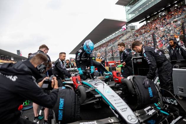 F1 - JAPANESE GRAND PRIX 2025 RUSSELL George (gbr), Mercedes AMG F1 Team W16, portrait during the Formula 1 Lenovo Japanese Grand Prix 2025, 3rd round of the 2025 FIA Formula One World Championship, WM, Weltmeisterschaft from April 4 to 6, 2025 on the Suzuka Circuit, in Suzuka, Japan - SuzukaJapan  Copyright: xDPPIx
