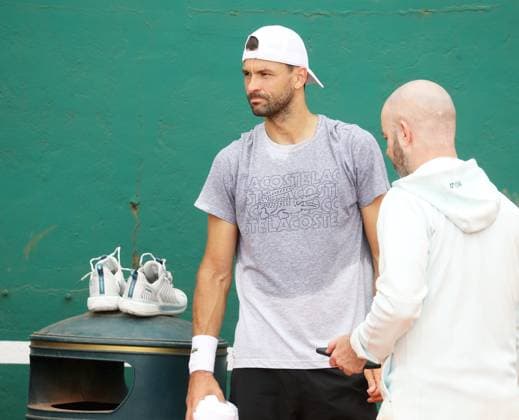 Qualifications Rolex MC Masters PHOTOPQR NICE MATIN Dylan Meiffret ; Monaco ; 06 04 2025 ; Deuxieme jour de qualifications au Rolex Monte-Carlo Masters. ICI : Grigor Dimitrov à l entrainement Rolex Monte-Carlo Masters at Monte-Carlo Country Club on April 6, 2025 Monaco France  Copyright: xPHOTOPQR NICExMATIN MAXPPPxDylanxMeiffretx 20250406NIM4283 20250406NIM4283
