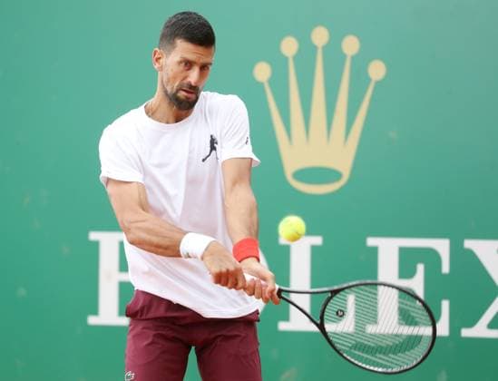 Qualifications Rolex MC Masters PHOTOPQR NICE MATIN Dylan Meiffret ; Monaco ; 06 04 2025 ; Deuxieme jour de qualifications au Rolex Monte-Carlo Masters. ICI : Novak Djokovic s entraine Rolex Monte-Carlo Masters at Monte-Carlo Country Club on April 6, 2025 Monaco France  Copyright: xPHOTOPQR NICExMATIN MAXPPPxDylanxMeiffretx 20250406NIM4299 20250406NIM4299