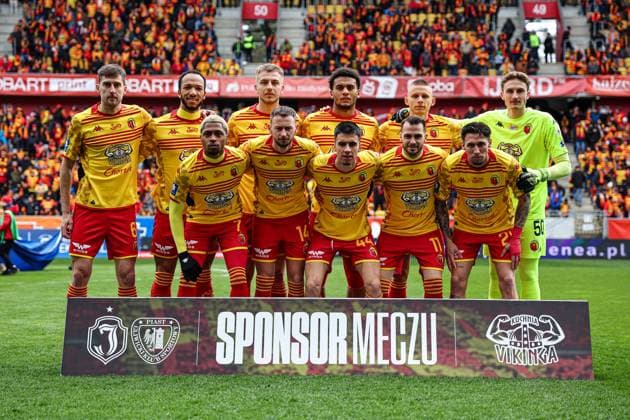 06.04.2025 BIALYSTOK (POLAND) PILKA NOZNA (FOOTBALL) PKO BANK POLSKI EKSTRAKLASA SEZON 2024 2025 - 27. KOLEJKA (GAME) JAGIELLONIA BIALYSTOK - PIAST GLIWICE NZ TARAS ROMANCZUK ENZO EBOSSE MATEUSZ SKRZYPCZAK LAMINE DIABY FADIGA NORBERT WOJTUSZEK SLAWOMIR ABRAMOWICZ EDI SEMEDO JAROSLAW KUBICKI JOAO MOUTINHO JESUS IMAZ DARKO CHURLINOV FOTO KAMIL SWIRYDOWICZ CYFRASPORT NEWSPIX.PL --- Newspix.pl POLAND OUT!  250406CSKS001