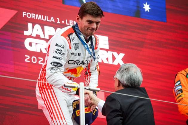 F1 - JAPANESE GRAND PRIX 2025 VERSTAPPEN Max (ned), Red Bull Racing RB21, portrait during the Formula 1 Lenovo Japanese Grand Prix 2025, 3rd round of the 2025 FIA Formula One World Championship, WM, Weltmeisterschaft from April 4 to 6, 2025 on the Suzuka Circuit, in Suzuka, Japan - SuzukaJapan  Copyright: xFLORENTxGOODENx