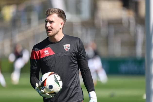 3 Liga Borussia Dortmund II FC Ingolstadt 04 Goalkeeper Boevink Pelle 26 FCI before the match 3 Liga Borussia Dortmund II FC Ingolstadt 04 Season 2024 2025