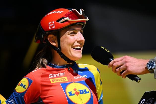 Ronde van Vlaanderen 2025 - Women Elite OUDENAARDE, BELGIUM - APRIL 06 : Brand Lucinda of Lidl - Trek pictured during the 22th edition of the Ronde van Vlaanderen for Women Elite, an UCI Women s World Tour cycling race organized by Flanders Classics with start and finish in Oudenaarde after 168,8 km on April 6, 2025 in Oudenaarde, Belgium, 06 04 2025 Oudenaarde Belgium  Copyright: xTomasxSiskx