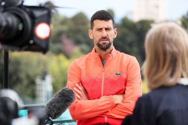 Qualifications Rolex MC Masters PHOTOPQR NICE MATIN Dylan Meiffret ; Monaco ; 06 04 2025 ; Deuxieme jour de qualifications au Rolex Monte-Carlo Masters. ICI : Novak Djokovic Rolex Monte-Carlo Masters at Monte-Carlo Country Club on April 6, 2025 Monaco France  Copyright: xPHOTOPQR NICExMATIN MAXPPPxDylanxMeiffretx 20250406NIM4893 20250406NIM4893