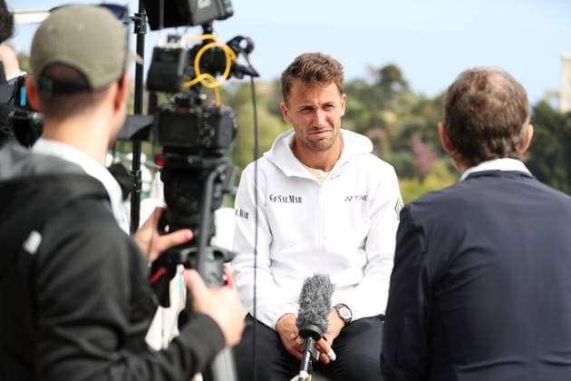 Qualifications Rolex MC Masters PHOTOPQR NICE MATIN Dylan Meiffret ; Monaco ; 06 04 2025 ; Deuxieme jour de qualifications au Rolex Monte-Carlo Masters. ICI : Casper Ruud Rolex Monte-Carlo Masters at Monte-Carlo Country Club on April 6, 2025 Monaco France  Copyright: xPHOTOPQR NICExMATIN MAXPPPxDylanxMeiffretx 20250406NIM4895 20250406NIM4895