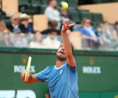 Qualifications Rolex MC Masters PHOTOPQR NICE MATIN Dylan Meiffret ; Monaco ; 06 04 2025 ; Deuxieme jour de qualifications au Rolex Monte-Carlo Masters. ICI : Richard Gasquet pendant son match contre Matteo Arnaldi Rolex Monte-Carlo Masters at Monte-Carlo Country Club on April 6, 2025 Monaco France  Copyright: xPHOTOPQR NICExMATIN MAXPPPxDylanxMeiffretx 20250406NIM4965 20250406NIM4965