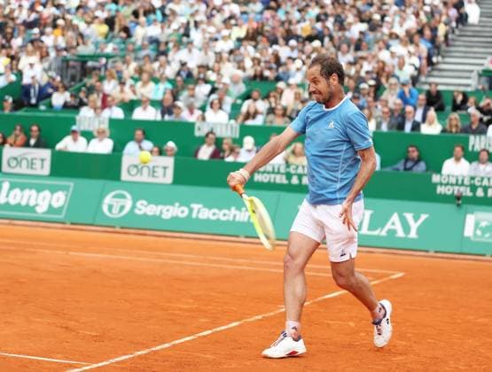 Qualifications Rolex MC Masters PHOTOPQR NICE MATIN Dylan Meiffret ; Monaco ; 06 04 2025 ; Deuxieme jour de qualifications au Rolex Monte-Carlo Masters. ICI : Richard Gasquet pendant son match contre Matteo Arnaldi Rolex Monte-Carlo Masters at Monte-Carlo Country Club on April 6, 2025 Monaco France  Copyright: xPHOTOPQR NICExMATIN MAXPPPxDylanxMeiffretx 20250406NIM4967 20250406NIM4967