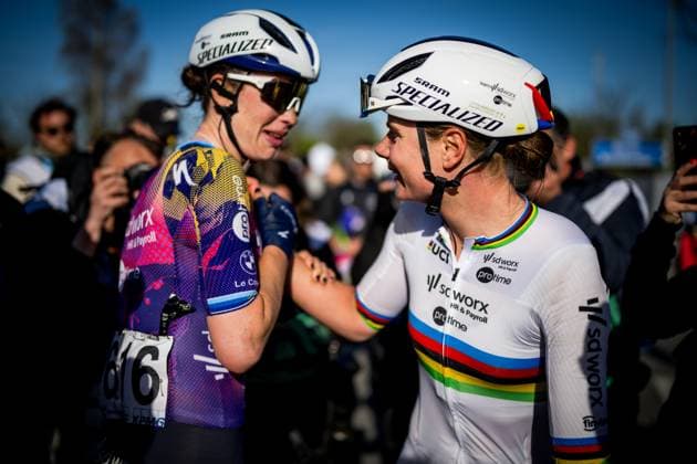 Belgian Lotte Kopecky of SD Worx-Protime celebrates after winning the women s race of the Ronde van Vlaanderen Tour des Flandres Tour of Flanders one day cycling race, 168,8k with start and finish in Oudenaarde, Sunday 06 April 2025. JASPERxJACOBS  x119692841x