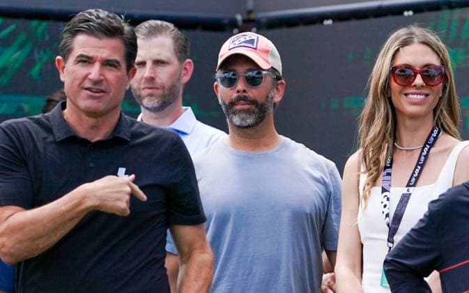Golf, Donald Trump Jr. and Eric Trump at LIV Invitational in Miami
