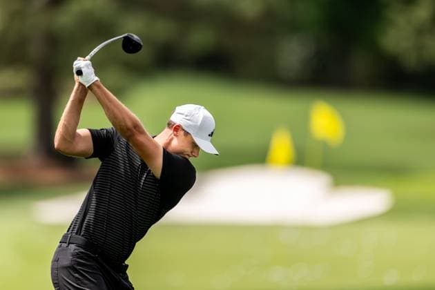 250406 Ludvig Aberg of Sweden during a practice at the range prior to the 2025 Masters Golf Tournament on April 6, 2025 in Augusta Photo Petter Arvidson BILDBYRAN kod PA PA1003 golf masters bbeng the masters augusta sverige  Copyright: PETTERxARVIDSON BB250406PA011