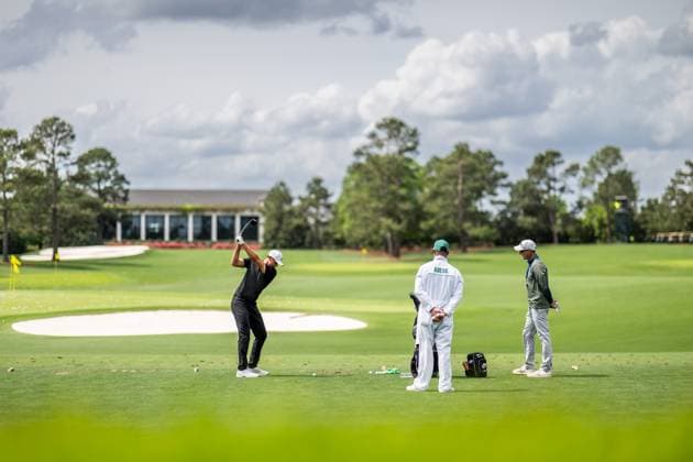 Golf, PGA, Masters Tournament in Augusta, Training