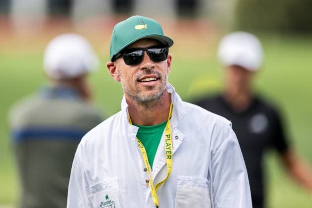 250406 Caddie Joe Skovron during a practice at the range prior to the 2025 Masters Golf Tournament on April 6, 2025 in Augusta Photo Petter Arvidson BILDBYRAN kod PA PA1003 golf masters bbeng the masters augusta sverige  Copyright: PETTERxARVIDSON BB250406PA042